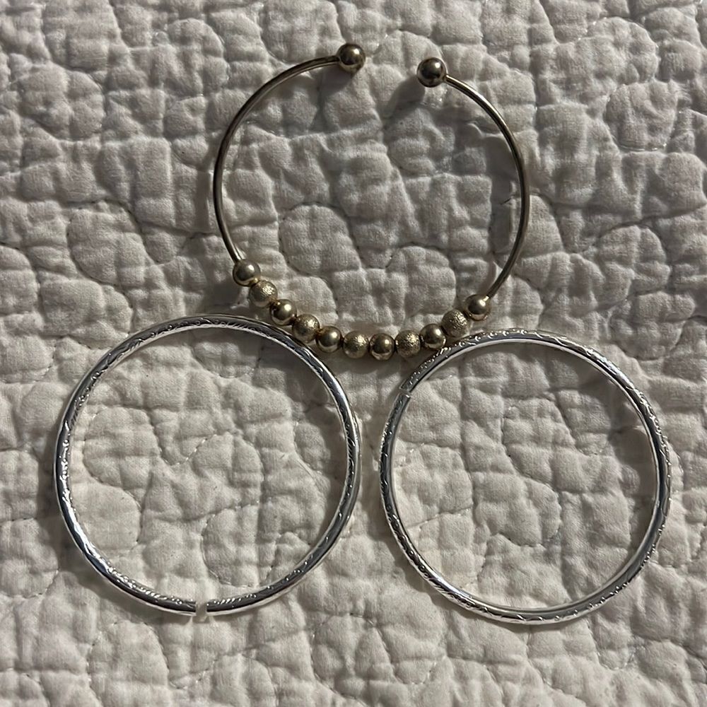 3 Bangle Bracelets